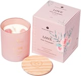 Love Candle von Kerzenmanufaktur - Pink Chamapgne