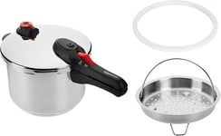 Amazon Basics Schnellkochtopf mit Dampfgarer
