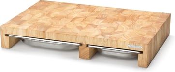 Schneidebrett mit 3 Auffangschalen