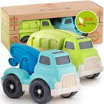 Nachhaltige Spielzeug-Fahrzeuge für umweltbewusste Familien - Oder mit Kranwagen & Müllabfuhr