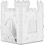 Burg aus Bastelkarton zum Anmalen